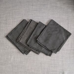 Elegant Black Cloth Napkins Set Of 4